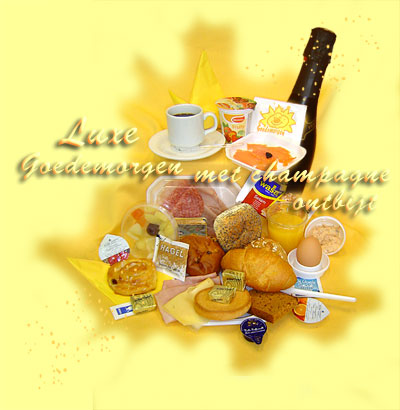 Luxe Goedemorgen bubbel ontbijt